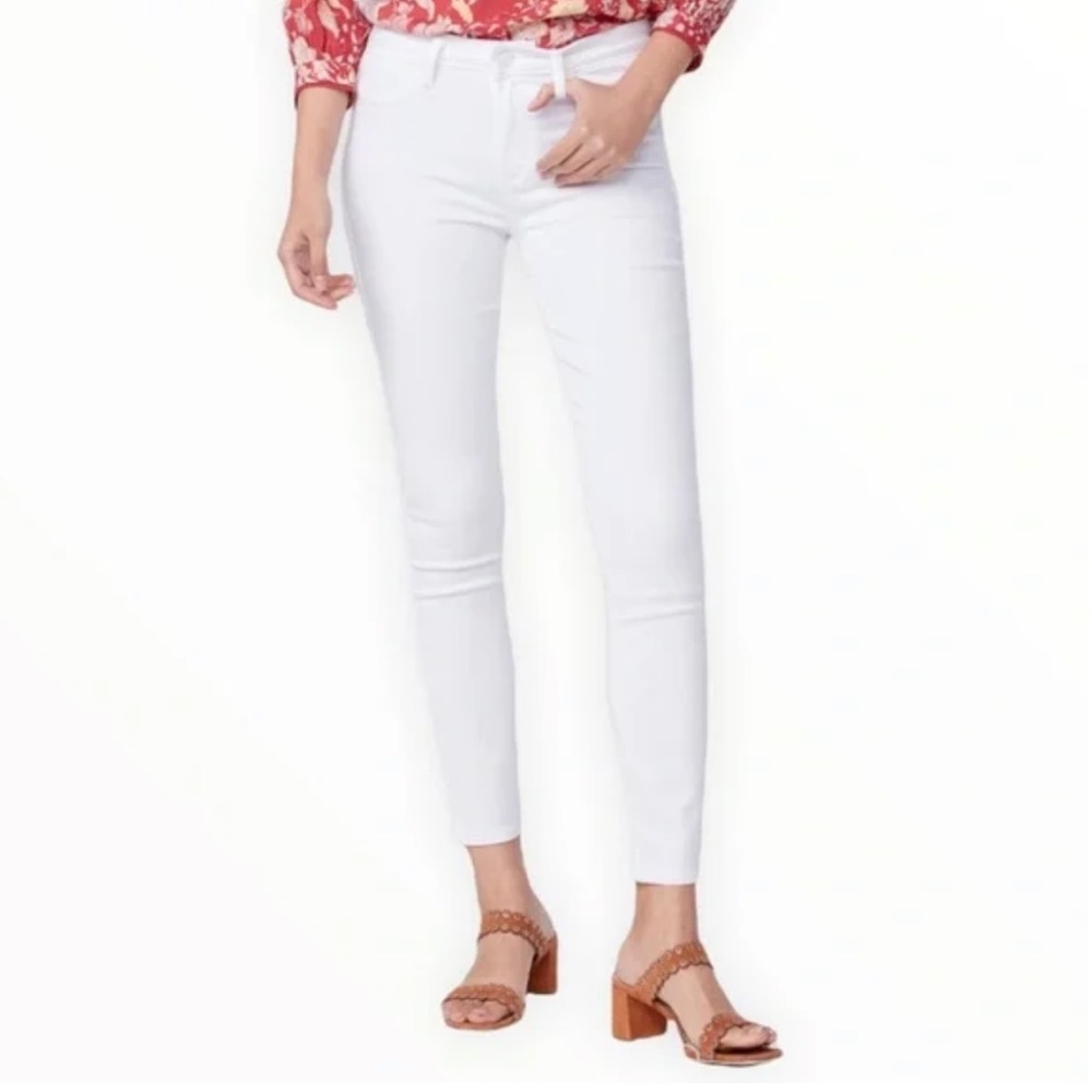 PAIGE “Hoxton Ankle” Cropped White Skinny Jeans - Women’s Size 27